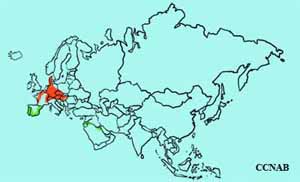 Bluethroat (white-spotted) Range Map