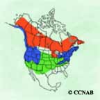 Common Merganser range map