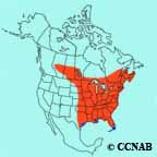 Ruby-throated Hummingbird range map