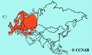 Sedge Warbler range map